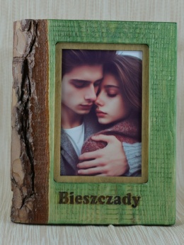 Ramka na zdjęcia zielona Bieszczady