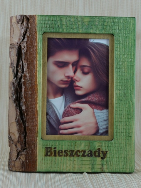 Ramka na zdjęcia zielona Bieszczady
